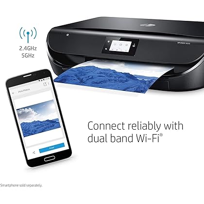 HP ENVY 5055 Wireless All-in-One Color Photo Printer, HP Instant Ink, Works with Alexa (M2U85A)