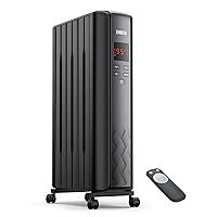 Dreo Radiator Heater, Upgrade 1500W Electric Portable Space Oil Filled Heater with Remote Control, 4 Modes, Overheat & Tip-Over Protection, 24h Timer, Digital Thermostat, Quiet, Indoor