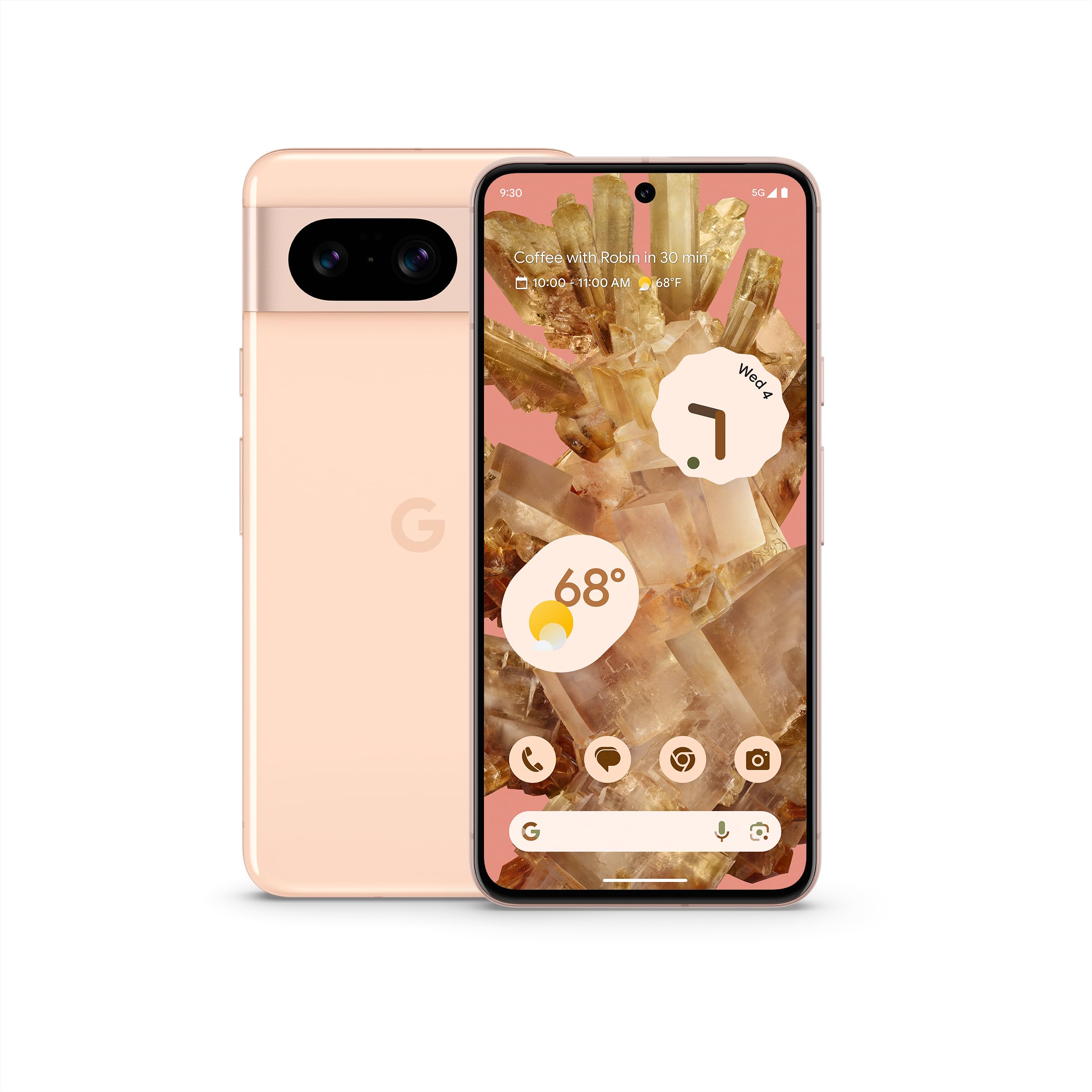 Google Pixel 8 - Unlocked Android Smartphone with Advanced Pixel Camera, 24-Hour Battery, and Powerful Security - Rose - 256 GB