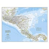 National Geographic Central America Wall Map - Classic - Laminated (28.75 x 22.25 in) (National Geographic Reference Map)