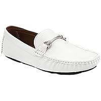 Amali Cola - Driving Moccasins for Men – Mens Slip On Loafers, Moccasins, Slip-on Dress Shoes - Driving Loafers with Matching Color Bit