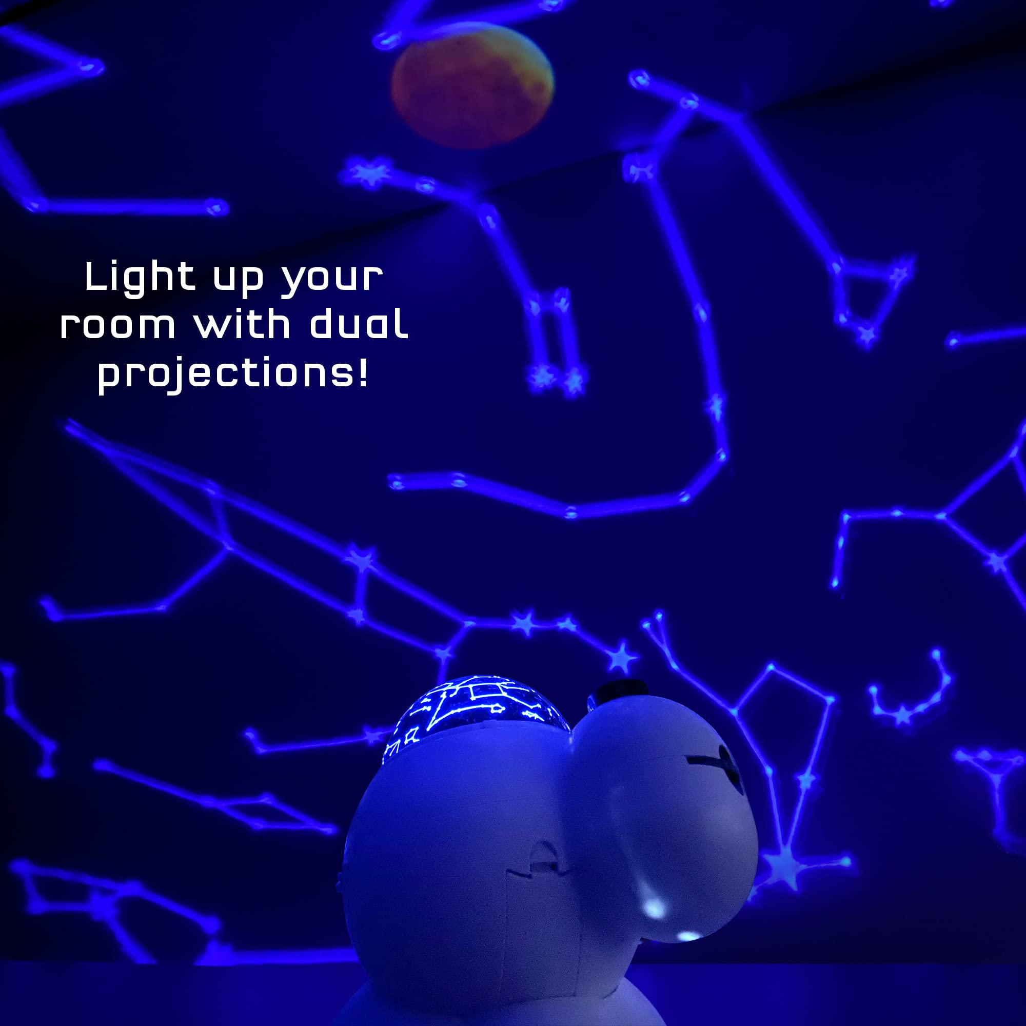 The Thames & Kosmos Planetarium Projector Essential STEM Tool | Illuminate Your Room as a Planetarium Theater | Dual Projector Casts Star Maps & Space-Themed Images from the James Webb Space Telescope