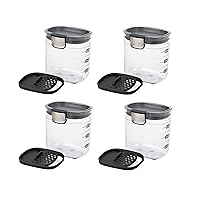 Progressive International PKS-401 1.5 Cup Mini Prokeeper + Airtight Silicone Seal Storage Container Great For Spices & Baking Acessories Set of 4