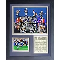 NFL New England Patriots Legends Never Die Framed Photo Collage, 2014 Super Bowl XLIX Champions Collage, 11 x 14-Inch