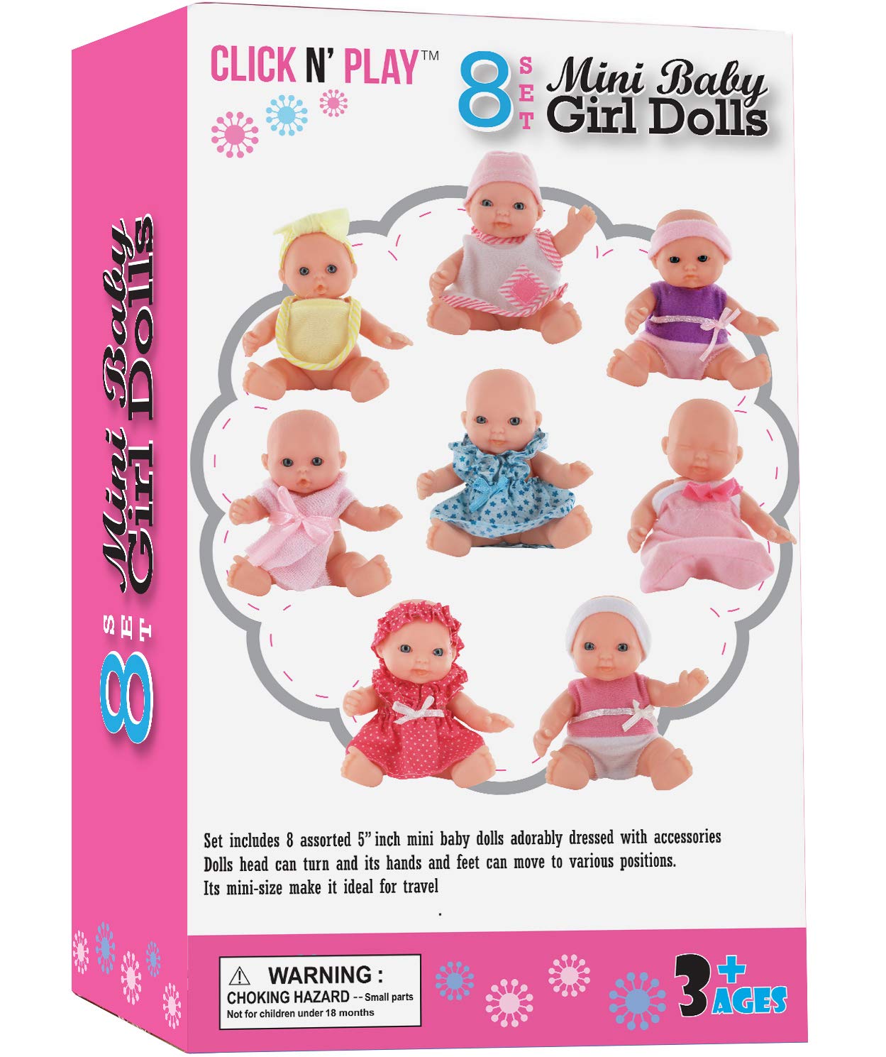 Click N' Play Baby Doll Set | Set of 8, 5