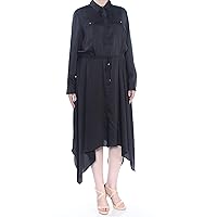 Ralph Lauren Womens Zylus Shirt Dress, Black, 16
