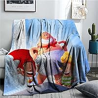 Captain Underpants Cute Fuzzy Throw Blanket-Comfy Plush Fall Blanket Soft Blanket for Bed,Sofa,Travel,Car,Office