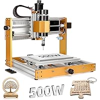 LUNYEE 3018 PRO MAX CNC Machine 500W All-Metal CNC Router Machine 3 Axis Limit Switches & Emergency-Stop with GRBL Offline Control for Cutting Wood Acrylic MDF Plastic, Working Area: 300 x 180 x 80mm