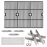 Repair Kit for Charbroil Advantage Series 4 Burner 463344116, Gas Grill Models, Grill Pipe Burners, Heat Plate Tent Shield, Adjustable Carryover Tube, 16 15/16