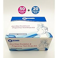 (50LH+20HCG)50 Ovulation and 20 Pregnancy Test Strips Predictor Kit