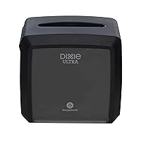 Dixie Ultra Tabletop Interfold Napkin Dispenser by GP PRO (Georgia-Pacific), Black, 54527A, Holds 275 Napkins, 7.600