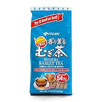 Mugicha Roasted Barley Tea, 54 Count Tea Bags, Caffeine Free