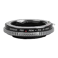 Fotodiox Pro Lens Mount Adapter Compatible with Pentax K AF (KAF) Lenses to Nikon F-Mount Cameras