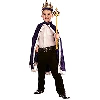 Dress Up America King Crown and Robe - King Costume for Kids - One Size Fits Most