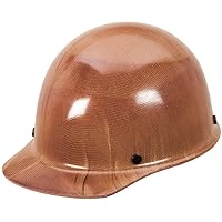 MSA 82018 Skullgard Cap Style Safety Hard Hat with Staz-on Pinlock Suspension|Non-slotted Cap, Made of Phenolic Resin, Radiant Heat Loads up to 350F - Large Size in Natural Tan, 4.03279E+12