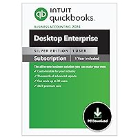 Intuit QuickBooks Desktop Enterprise Silver 2024 1 User, 1-Year Subscription [PC Download] Intuit QuickBooks Desktop Enterprise Silver 2024 1 User, 1-Year Subscription [PC Download] 1-User 2-User 3-User 5-User