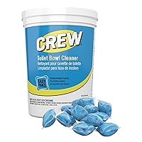 CREW CBD540731 Toilet Bowl Cleaner Easy Paks, Packets Foam & Dissolve to Leave Toilet & Urinal Sparkling Clean, Fresh Floral Scent, Paks, 90-Count