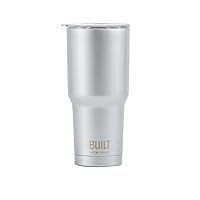 BUILT 30 Ounce Double Walled Stainless Steel Tumbler Silver 5193239