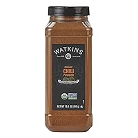 Watkins Gourmet Spice, Organic Chili Powder, Bulk Food Service Size, 16.1 oz (Pack of 1)