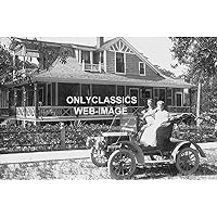 OnlyClassics 1900's Grand Cottage House -Porch Architecture -Maxwell AUTO CAR Photo Americana