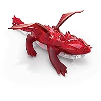 HEXBUG Remote Control Dragon, Rechargeable Robot Dragon Toys for Kids, Adjustable Robotic Dragon Figure STEM Toys for Boys & Girls Ages 8 & Up, Red