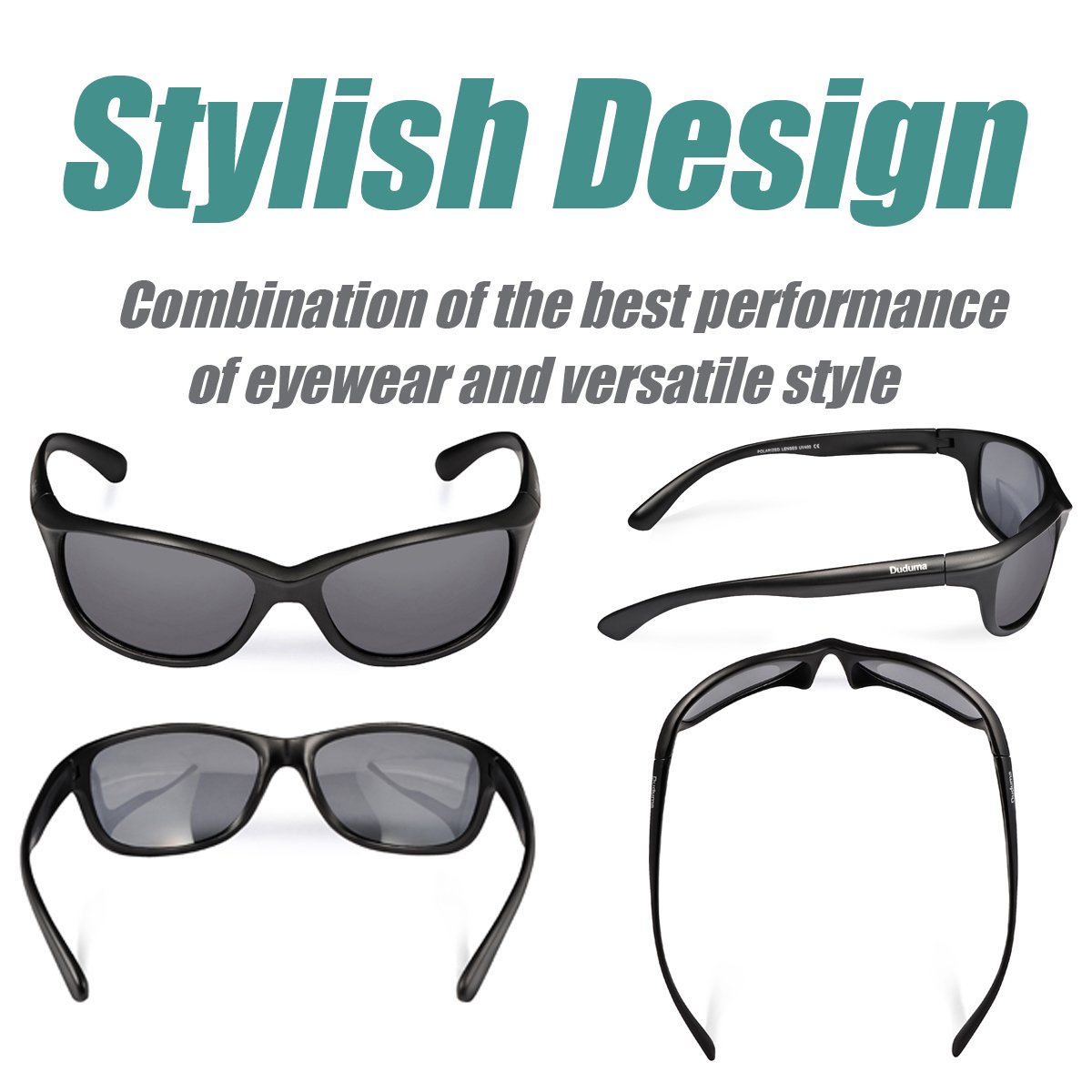 Duduma Sports Polarized Sunglasses for Men Women Baseball Running Cycling Fishing Golf Sun glasses Shades Tr541