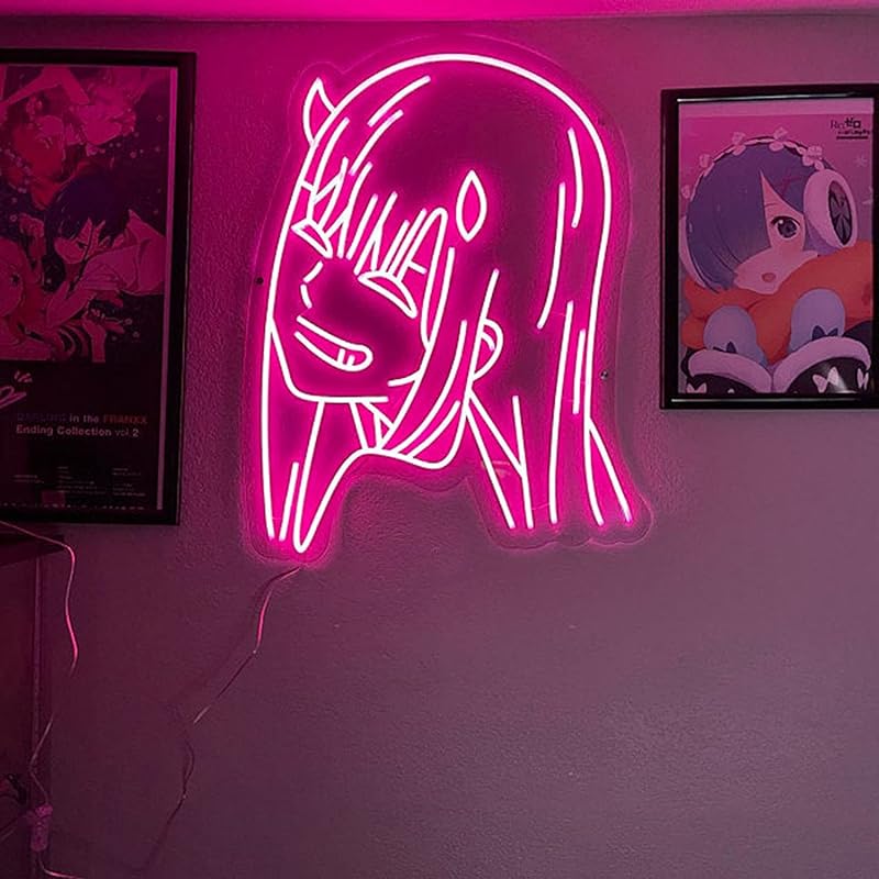 Mua FARNEW Anime Zero Two Visual Neon Sign Light Art Wall Lights Neon Sign  Wall Decorations for Beer Bar Club Bedroom Windows Glass Hotel Pub Cafe  Birthday Party Gifts trên Amazon Mỹ