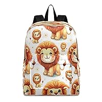 Cartoon Lion School Backpack for Kid 5-19 yrs,Cartoon Lion Backpack Childen School Bag Polyester Bookbag,4