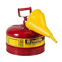 Justrite 7120110 2 Gallon, 9.50