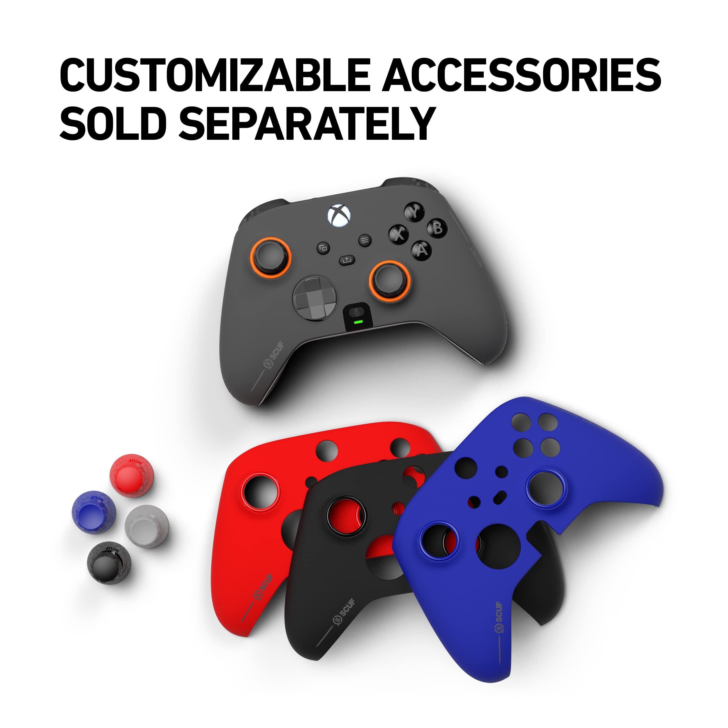 SCUF Instinct Pro Performance Series Wireless Xbox Controller - Remappable Back Paddles - Instant Triggers - Xbox Series X|S, Xbox One, PC and Mobile - Steel Gray