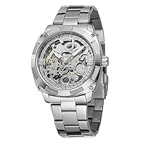Forsing Men's Trendy Automatic Stainless Steel Bracelet Watch with Analogue Display