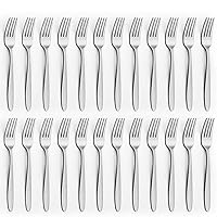 24 Pieces Forks Set (7.8”), Unokit Forks Silverware Set, Stainless Steel Dinner Forks, Table Forks, Metal Forks, Fork Set of 24 for Home/Kitchen & Restaurant,Mirror Polished, Dishwasher Safe