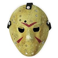 Gold Boolavard Horror Halloween Costume Hockey Mask Party Cosplay Props 
