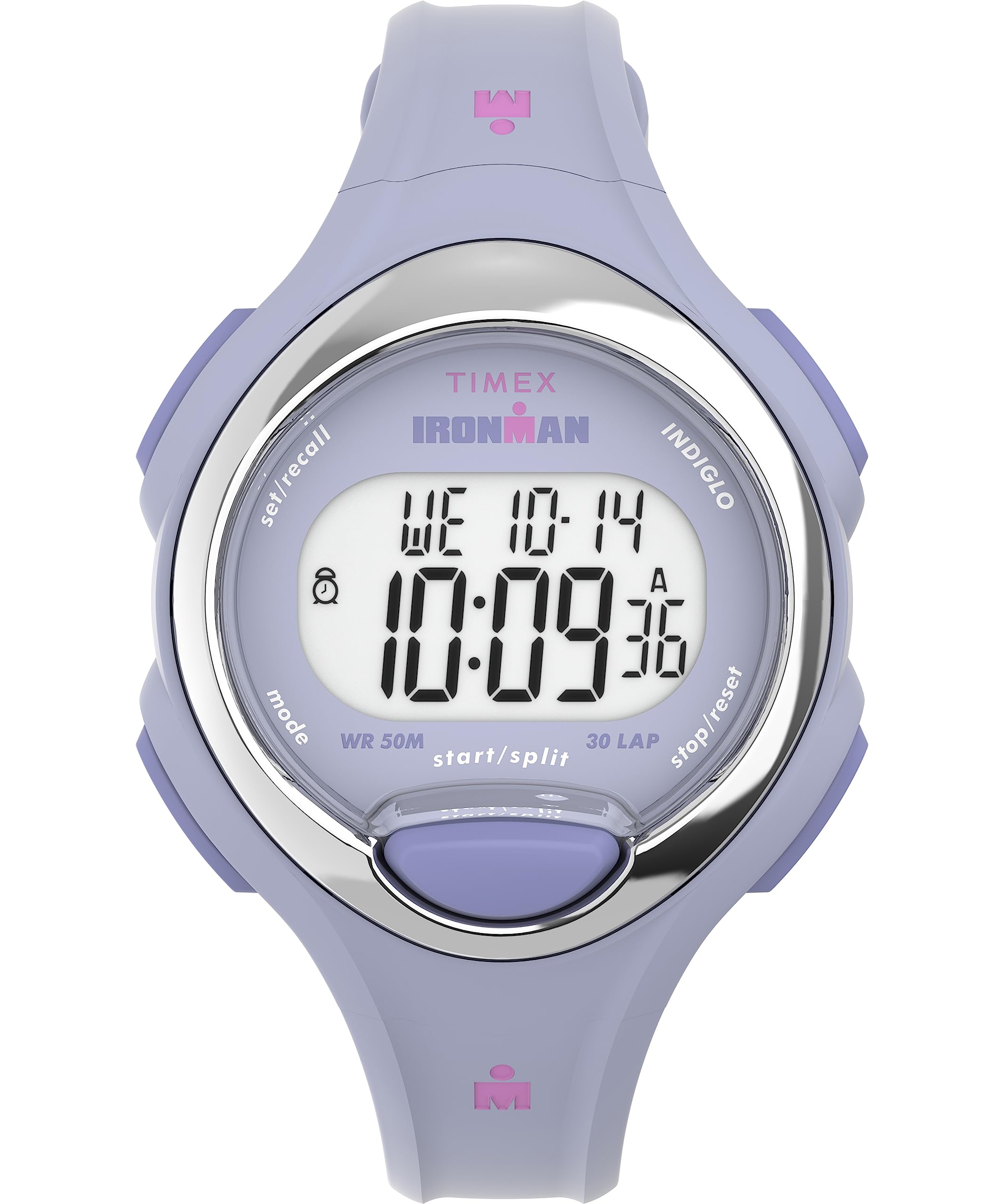Timex Women's Ironman E30 34mm Watch - Purple Strap Digital Dial Purple Case