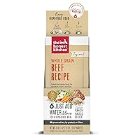 The Honest Kitchen Human Grade Dehydrated Whole Grain Dog Food – Complete Meal or Dog Food Topper – Beef 10-Pack of 1.5 oz Sachets