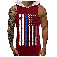 Mens Shirts American Flag Seamless air Tank Mens Muscle Cut Off Shirt Mens Black Workout Shirt Gym t Shirts for Men