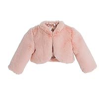 ekidsbridal Faux Fur Cape Princess Flower Girl Jacket Cozy Cover-Up Coat