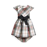POLO RALPH LAUREN Baby Girls' One Size Plaid Fit-and-Flare Dress & Bloomer (Infant)