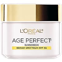 L'Oreal Paris Age Perfect Collagen Expert Anti-Aging Day Face Moisturizer AM, Collagen Peptides, Niacinamide, Age Perfect For Mature Skin, Suitable for sensitive skin, Dermatologist Tested, 2.5 oz