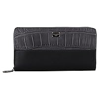 Dolce & Gabbana - Clutch Bags - Black Zip Around Continental Clutch Leather Wallet