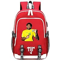 Teens Casual Laptop Bag-Neymar JR Graphic Travel Bagpack,Large Daily Knapsack with USB Charging Port