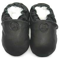 Soft Sole Leather Baby Shoes Boy Girl Infant Children Kid Toddler Crib First Walk Gift Classic Black