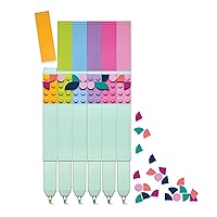 Lego DOTS 6 Pack Marker Set, DIY Craft Kit for Kids, Makes a Great Birthday Gift for Kids who Love Creative Toys and Homemade Craft Sets