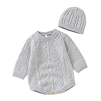 Baby Girl 18 Month Cardigan Cotton Long Sleeve Boy Girl Sweater Clothes Baby Bodysuit With Cute Hat Bonnet