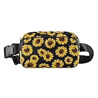 Sunflower Fanny Pack Women Men Fashion Belt Bag Waterproof Adjustable Strap Waist Pouch Casual Workout Travel Cycling Running