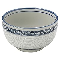 Japanese Pottery Open Wave Arabesque 4.6 Multi-Purpose Bowl [14.2 x 8 cm] Restaurant Hotel/Ryokan Japanese Tableware Restaurant Commercial Use