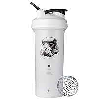 BlenderBottle Star Wars Shaker Bottle Pro Series Perfect for Protein Shakes and Pre Workout, 28-Ounce, Stormtrooper