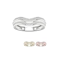 10k Gold 1/6Ct TDW Diamond Engagement Ring For Women(I-J,I2)