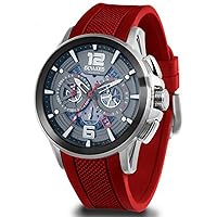 aquastar Carrera Mens Analog Japanese Automatic Watch with Silicone Bracelet D85530.06