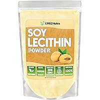Soy Lecithin Powder - Lecithin Powder Food Grade Fat Emulsifier - Suitable for Cooking, Baking and More - Vegan Friendly Soy Lecithin Powder Cooking Aid (16 oz)